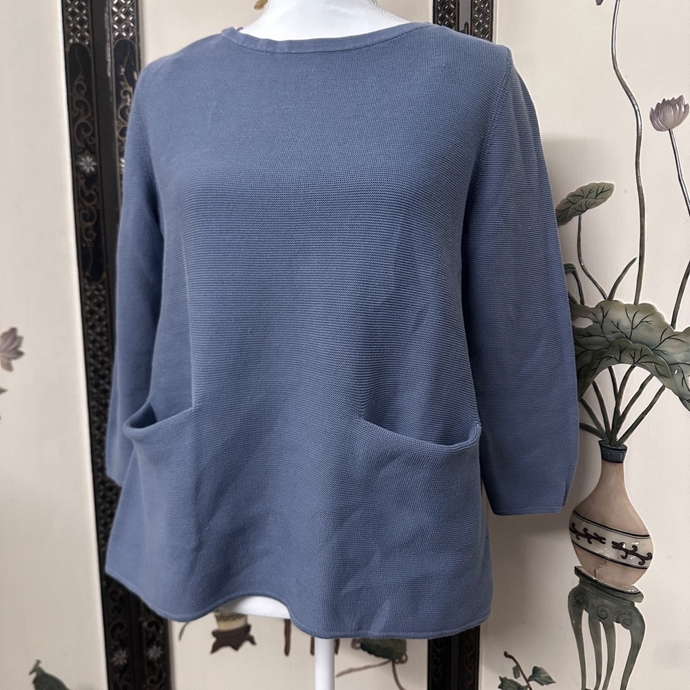 COS Light Blue Textured Knit